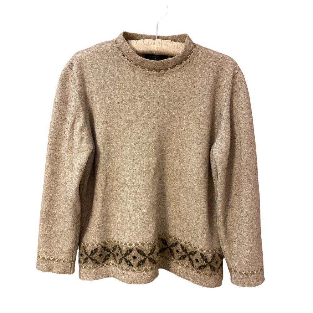 Merinosilk Funnel Neck Sweater ~ Made in New Zealand ~ Large